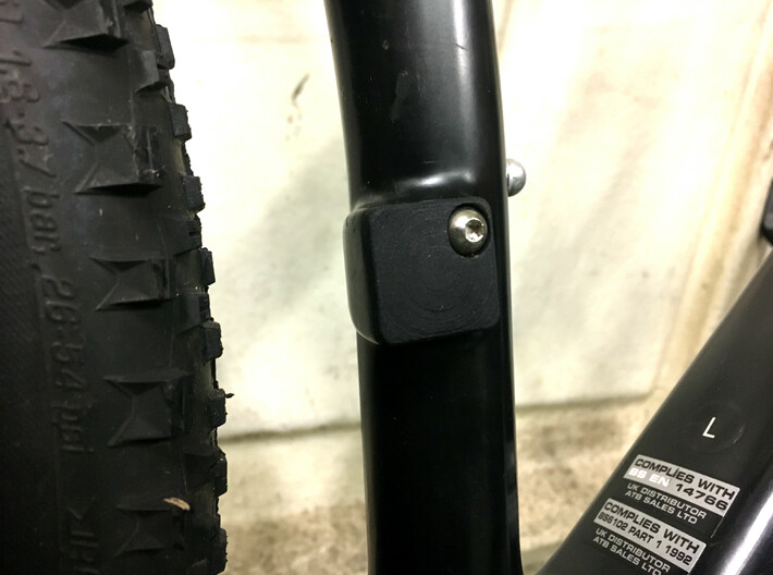MTB Front Mech Cover Blank 3d printed 