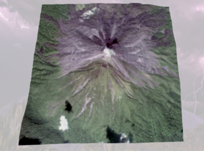 Arenal Volcano, Costa Rica: 6" 3d printed 