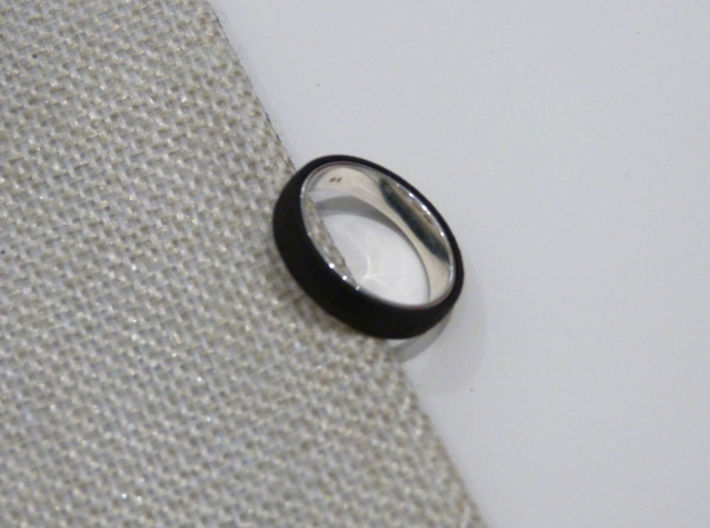 Outer ring for DIY bicolor ring 3d printed Inner + outer ring assembled