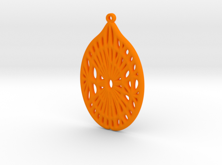 Voronoi Catenoid Curve Earring (001c) 3d printed