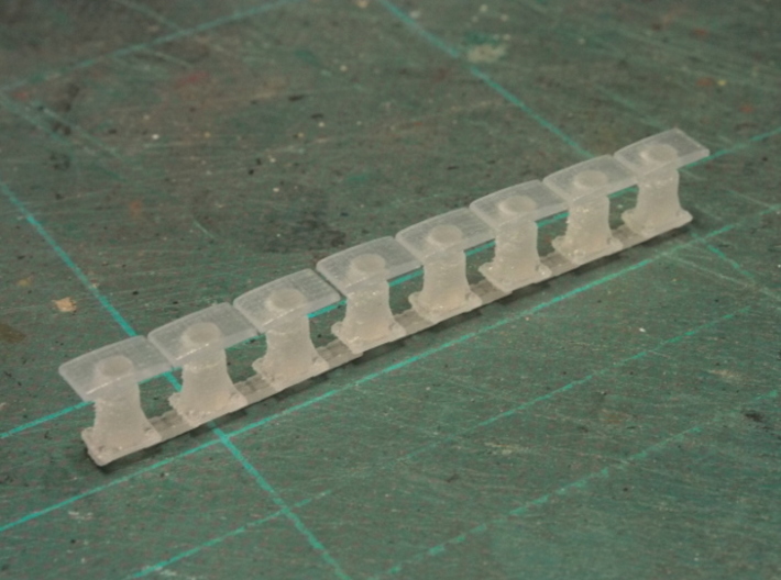 8 Buffers for CIE Container wagon 3d printed 