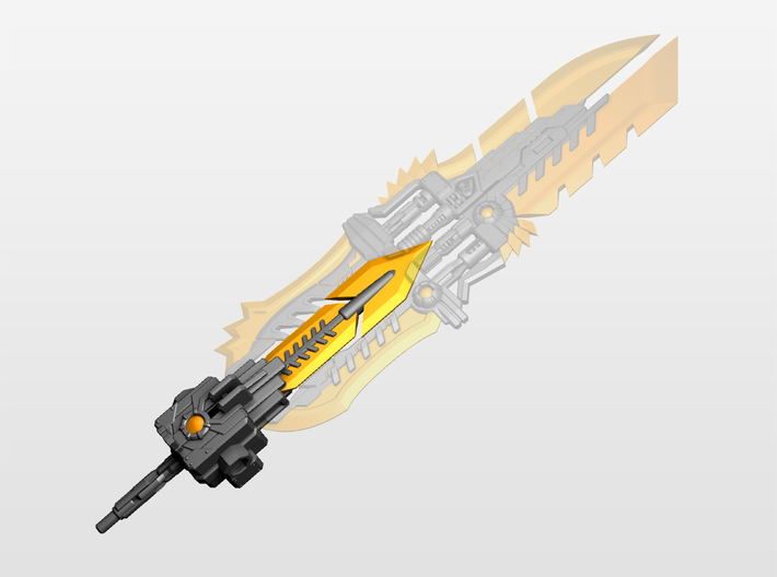 'Grimstone Saber' Sword for POTP Dinobots 3d printed 