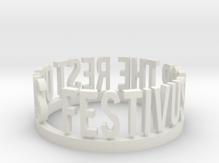 DRAW Festivus - For the Rest of Us ring 3d printed 