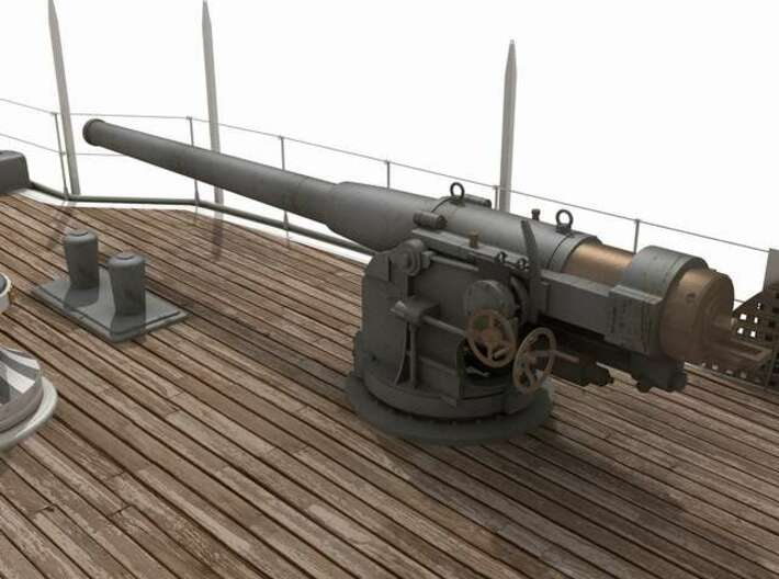 1/100 Russian 152mm /45 Naval Gun 3d printed 
