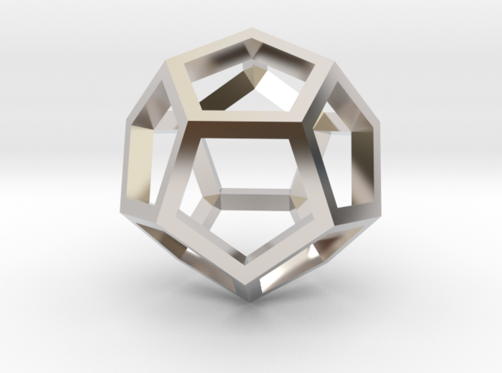 Regular Dodecahedron Mesh 3d printed