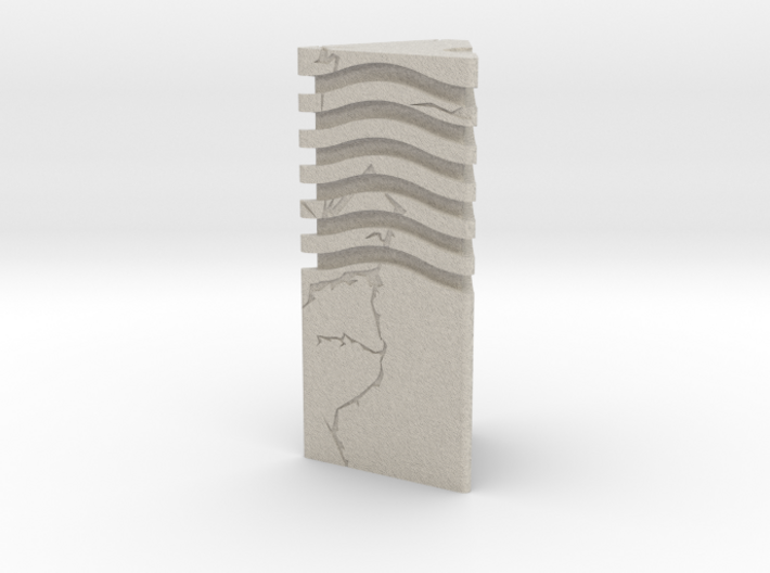 Fifth Element Stone Wind 3d printed