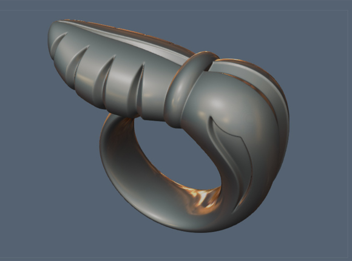 Chrysalis Ring 3 - Size 9 (18.95 mm) 3d printed 