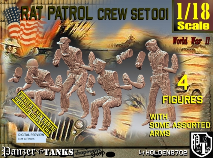 1/18 Rat Patrol Set001 3d printed