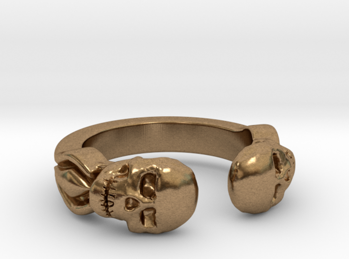 Joker's Double-Skull Ring - Metals 3d printed
