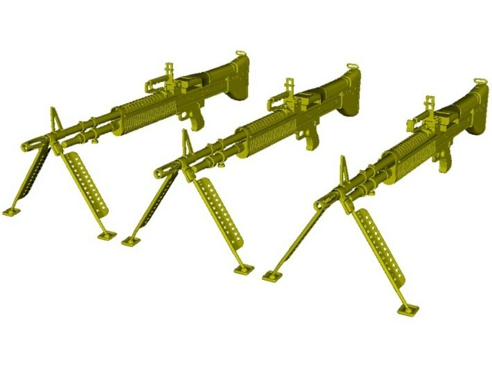 1/18 scale Saco Defense M-60 machineguns x 3 3d printed