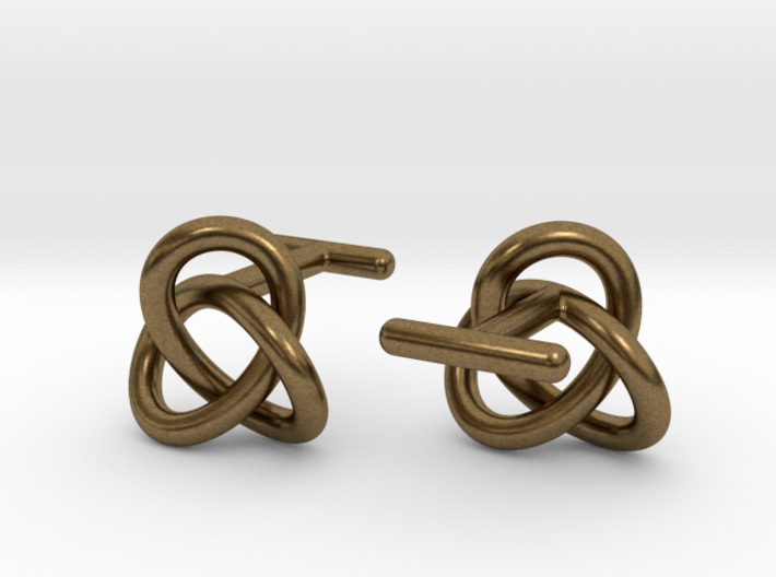Escher Knot Cufflinks 3d printed