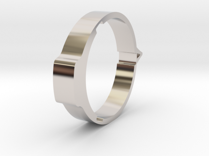 Theta - Protractor Ring: Pointer 3d printed