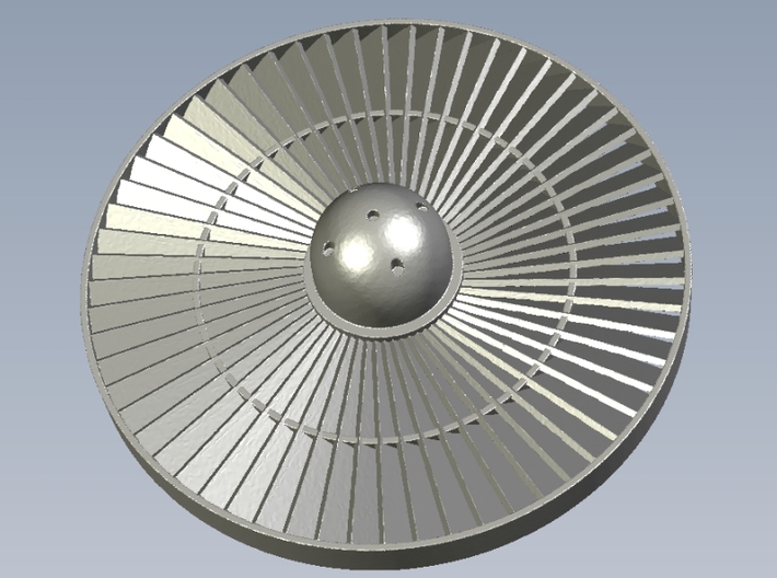 Ø26mm jet engine turbine fan A x 2 3d printed 