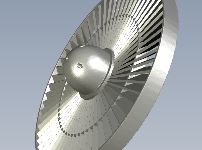 Ø26mm jet engine turbine fan A x 1 3d printed 