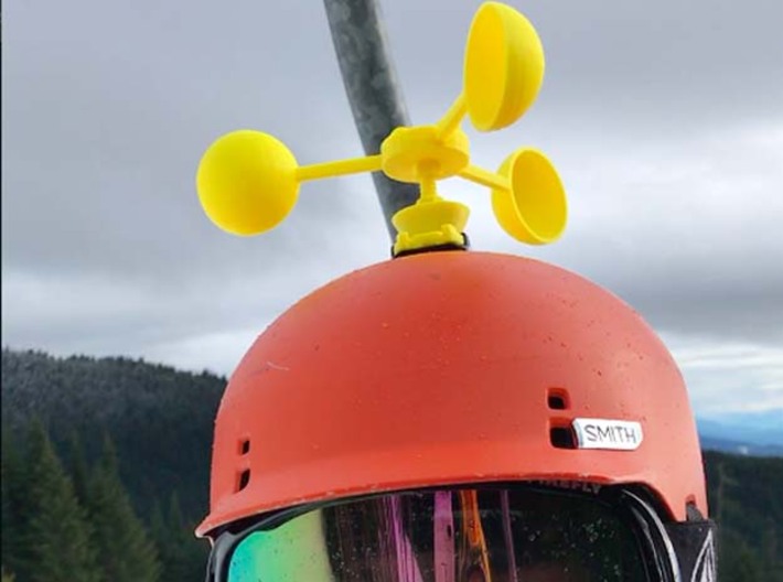Edgy GoPro Anemometer 3d printed 