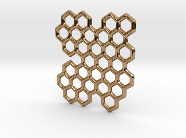 Cannivest Honey Comb Pendant 3d printed