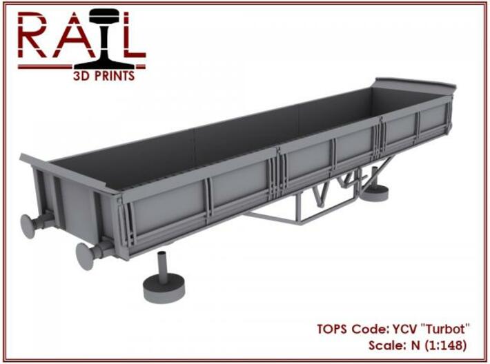 YCV &quot;Turbot&quot; Ballast Wagon N Scale (1:148) 3d printed