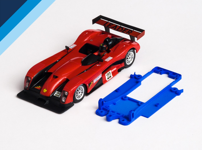 1/32 Fly Panoz LMP-1 Chassis for Slot.it pod 3d printed Chassis compatible with Fly Panoz LMP-1 Roadster S or Leader LMP-1 body (not included)