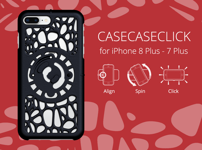 for iPhone 8Plus - 7Plus : geo : CASECASE CLICK 3d printed