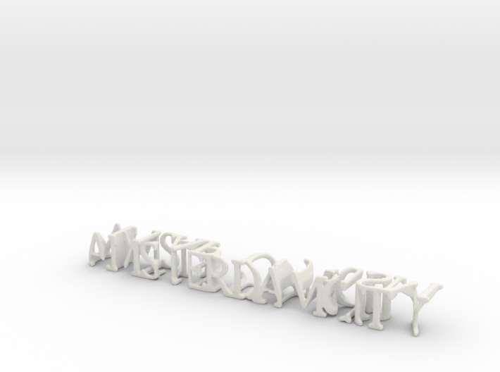 3dWordFlip: AMSTERDAMCITY/CHEAPTOURISM 3d printed