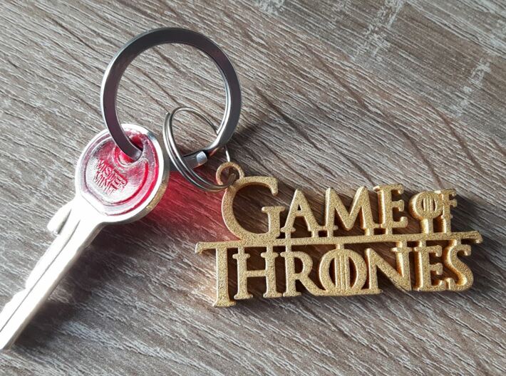 Game of Thrones keychain 3d printed 