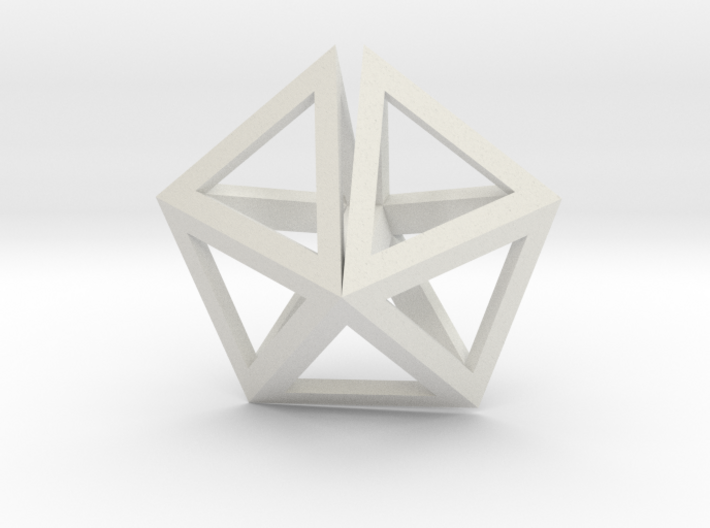 UFO Tetrahedrons pendant 3d printed