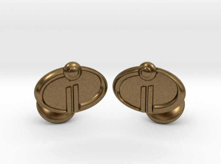 The Incredibles 2 Cufflinks 3d printed