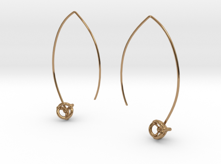 Universe Earrings 3d printed