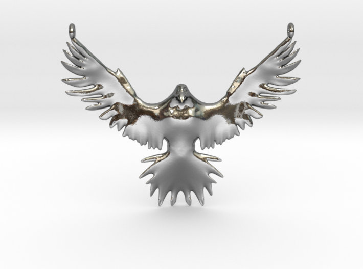 Falcon Amulet 3d printed