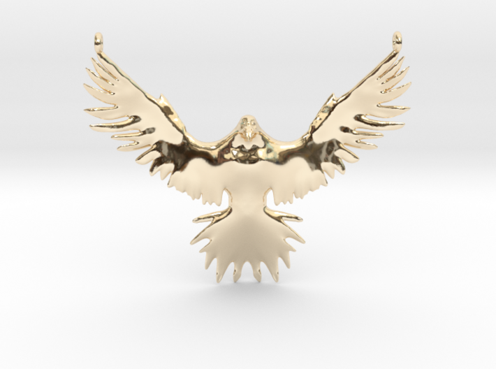 Falcon Amulet 3d printed