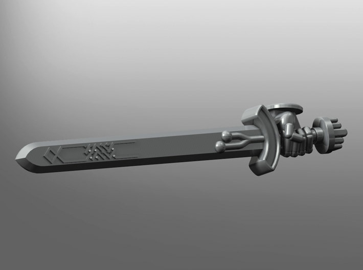 Valkiria pattern Energy Sword (right hand) 3d printed
