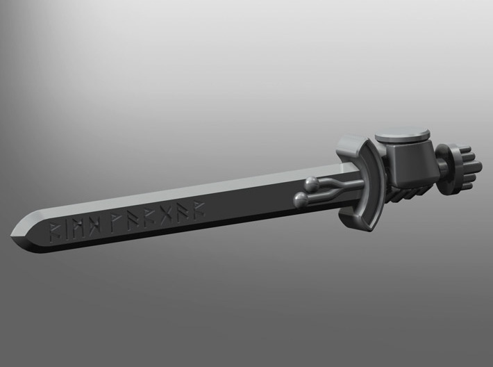 Valkiria pattern Energy Sword (left hand) 3d printed 