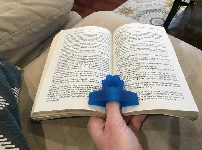 Cat Paw Page Holder 3d printed 