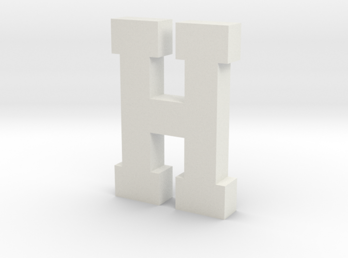 Decorative Letter H 3d printed