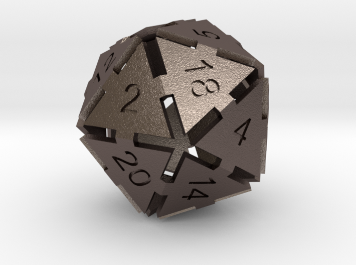 Plate D20 3d printed 