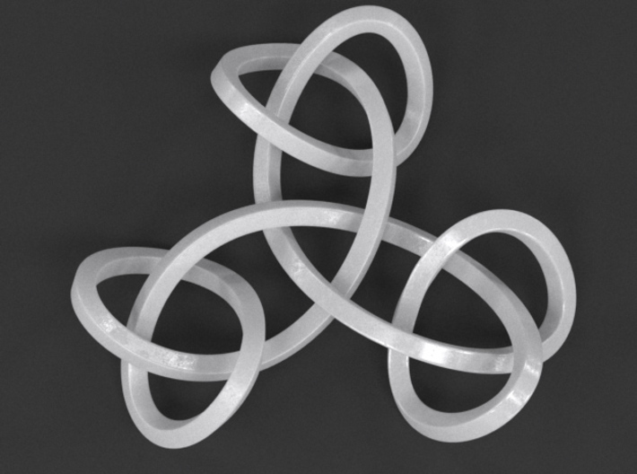 Triple Knot Pendant 3d printed