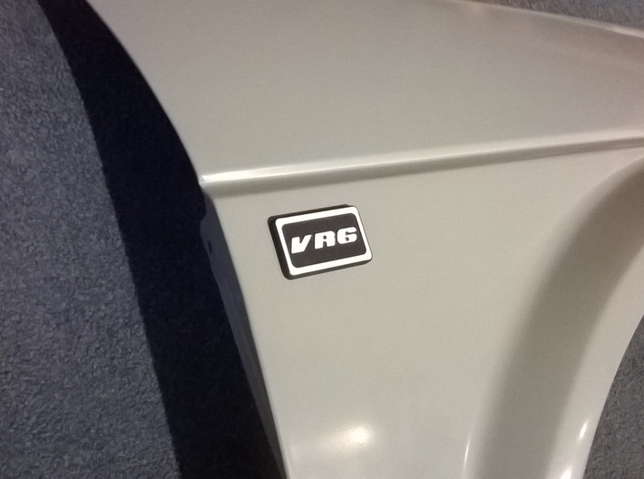 Badge for VW Golf 2 VR6 Turbo 3d printed 