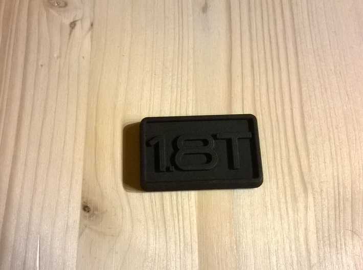 Badge for VW Golf 2 1,8T 1.8T 1.8 Turbo 3d printed 