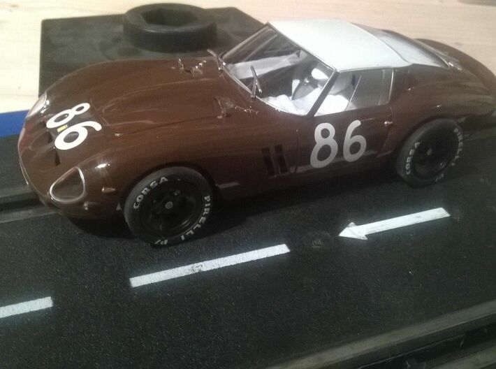 Adap. Fly Ferrari 250GTO Slot.it HRS-2 Chassis 3d printed 