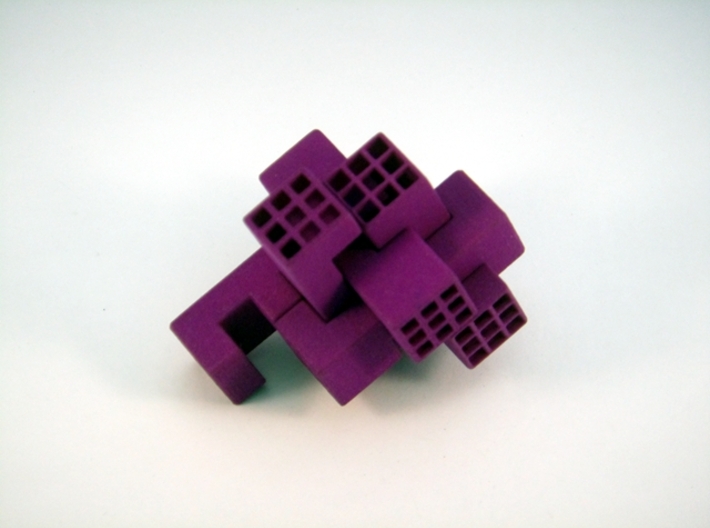 Piston Burr Puzzle 3d printed Partial Solve