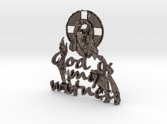 God Is My Witness Pendant 3d printed