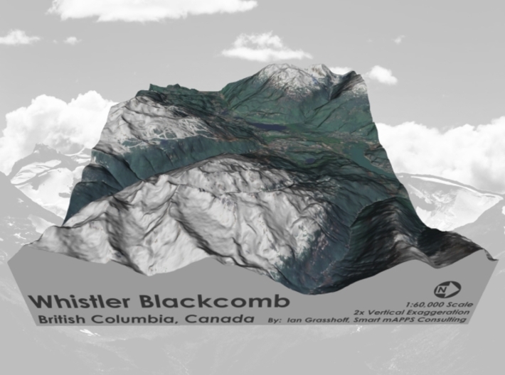Whistler Blackcomb Ski Resort, British Columbia 3d printed 