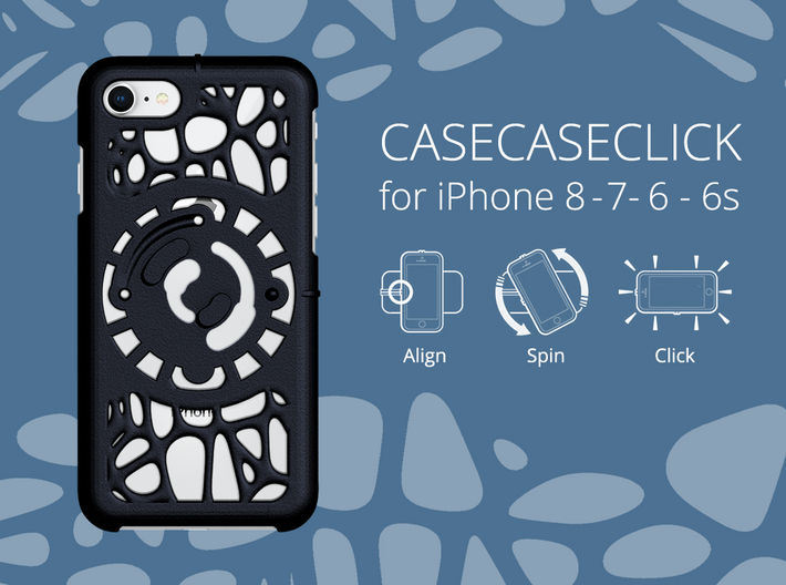 for iPhone 8-7-6-6s : geo : CASECASE CLICK 3d printed