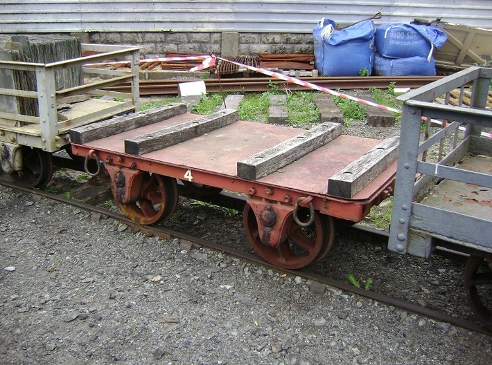 FR Slab Wagon 5.5mm Scale 3d printed The prototype slab wagon