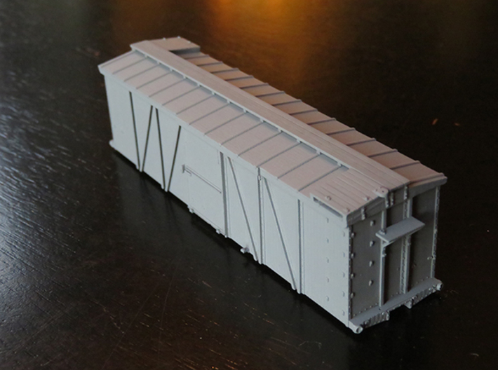 EBT steel boxcar body 3d printed 