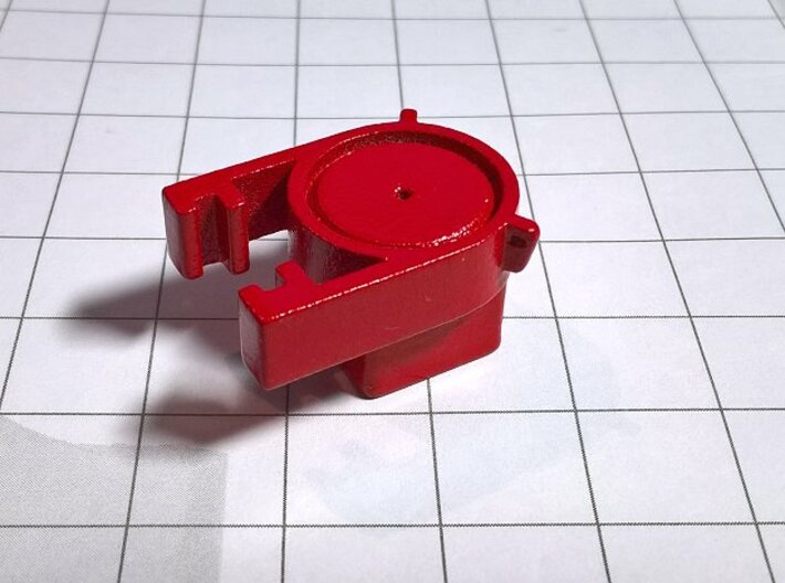 1 50 Square hat D62 for pole 8MM for Weserhutte 3d printed 