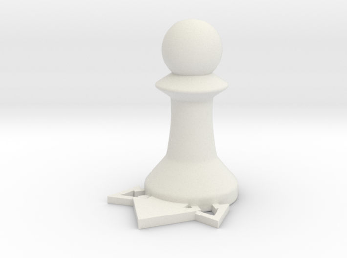 Instructional Chess Set - Pawn 3d printed