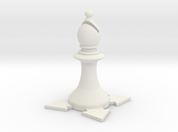 Instructional Chess Set - Bishop 3d printed