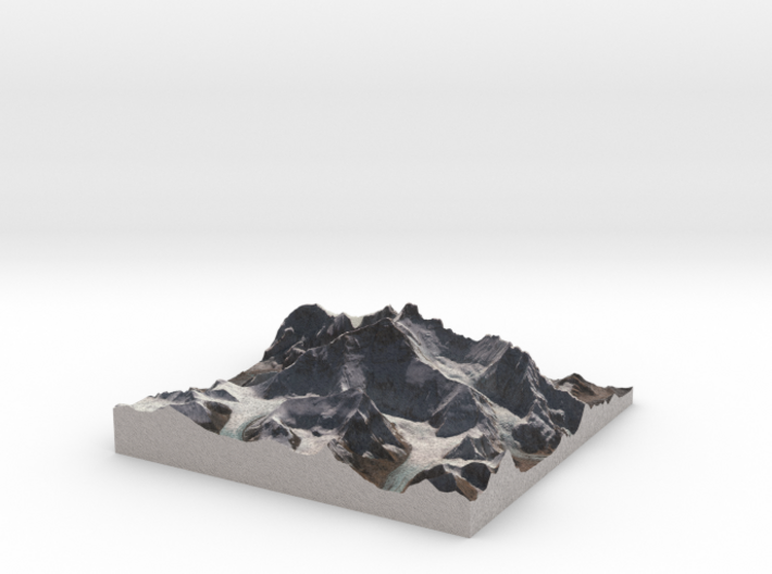 Mount Everest: 9"x9" 3d printed 