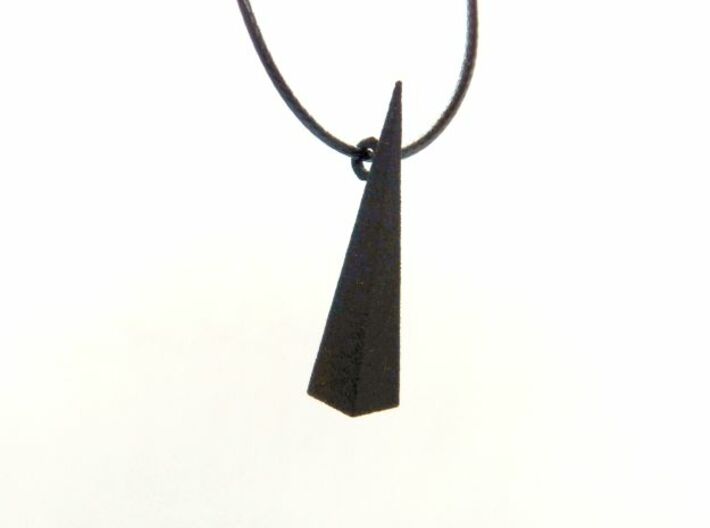 Minimalist pyramidal pendant or earrings 3d printed 